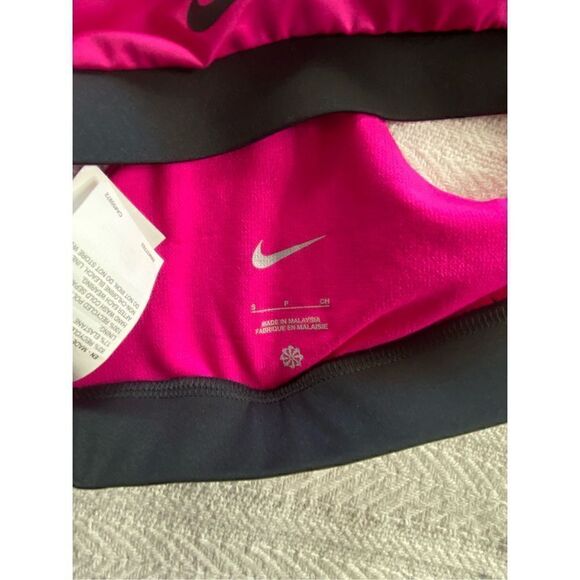 Nike Women's SMALL PINK Logo Scoop Neck Bikini Top - Picture 10 of 10